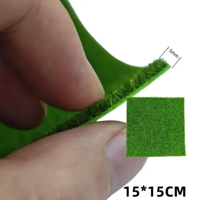 Tapis de pelouse artificielle de projet artisanal de bricolage, tapis d'herbe d'accessoire de chemin