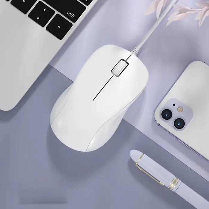 Souris USB filaire multicolores, boutons silencieux, poignée ergonomique et confortable, souris opti