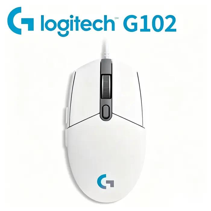 Souris de jeu Logitech G102, 6 boutons programmables, boutons mécaniques, synchronisation RVB pour l
