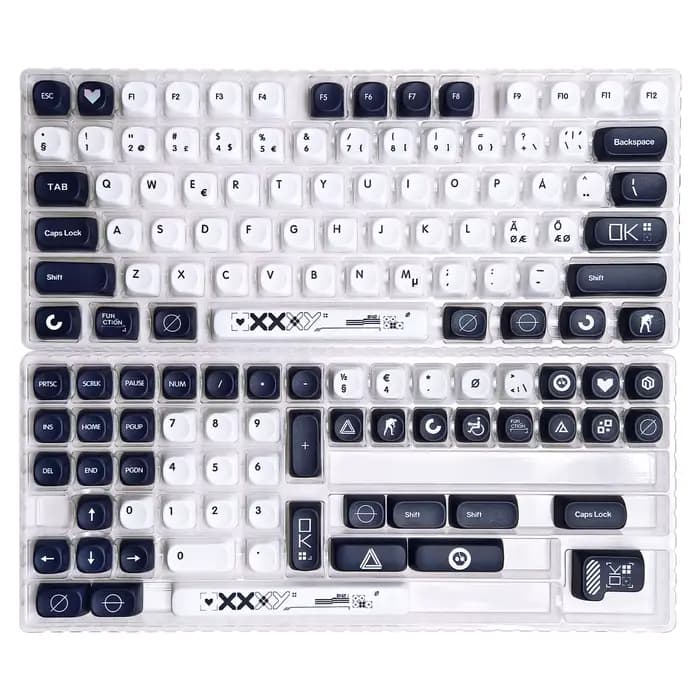 Imprimer flux nordique français Keycap disposition européenne AZERTY clavier mécanique QWERTZ Keycap