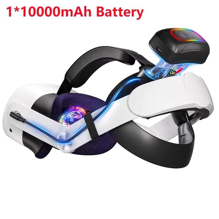 Avec batterie 10000mAh, sangle de tête confortable pour Meta Quest 3/Quest 3s, remplacement de la sa