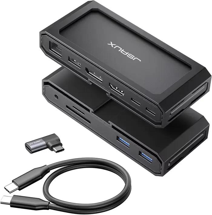 Station d'accueil pour ordinateur portable 11-en-1 Steam Deck USB-C, Steam Deck S6 avec 8K @ 30Hz HD