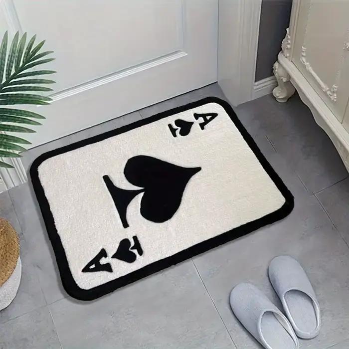 VIKAMA Ace of Spades tapis tapis créatif paillasson tapis de bienvenue tapis de cuisine tapis de sal