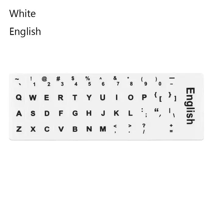 Autocollants de remplacement pour clavier d'ordinateur portable, lettres multilingues, espagnol, ang