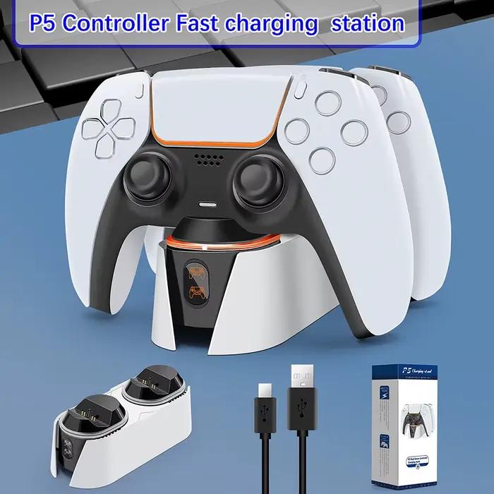 Station de chargement pour contrôleur PS5, 5V 2a, chargeur rapide pour Joystick DualSense avec lumiè