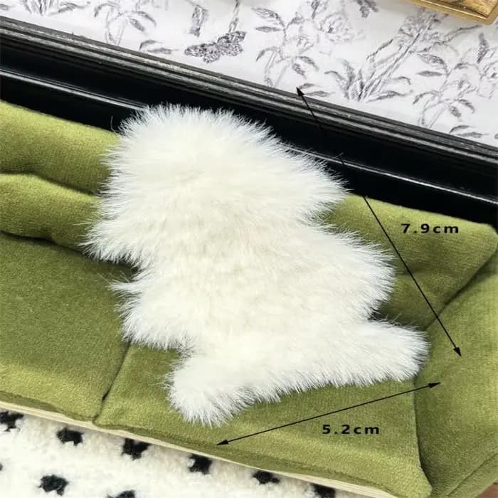 Tapis en peluche imitation peau de mouton pour maison de poupée 1/12, modèle de tapis de sol pour ch