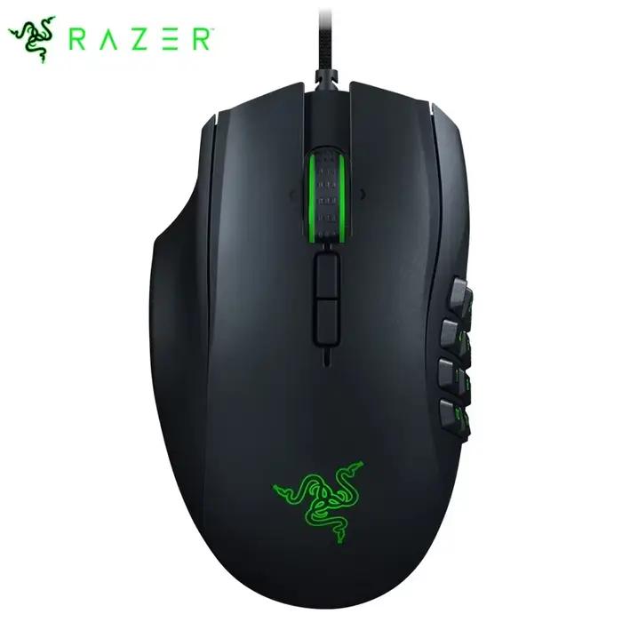 Souris de jeu ergonomique Razer Naga pour gaucher avec 12 boutons de pouce programmables - 8,200 DPI