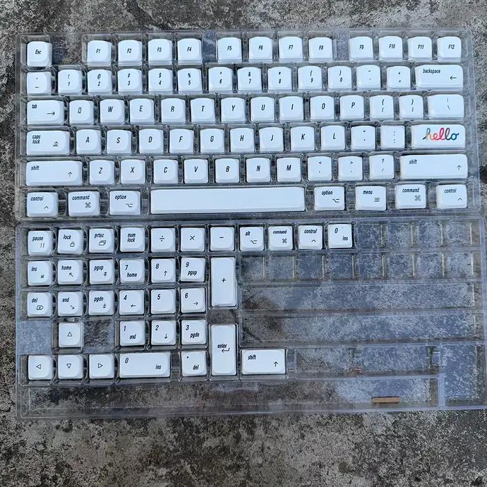 Claviers à profil bas en PBT, design minimaliste, claviers mécaniques à profil bas
