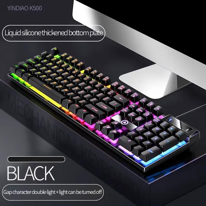 104 touches clavier de jeu clavier filaire couleur correspondant rétro-éclairé sensation mécanique o