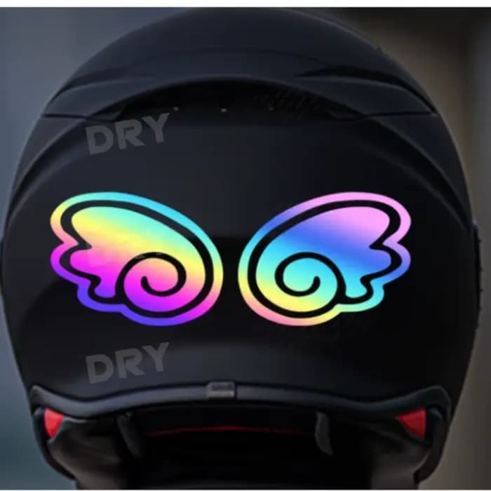 Autocollants ailes d'ange pour voiture, autocollants amusants, décoration de Moto, autocollants réfl