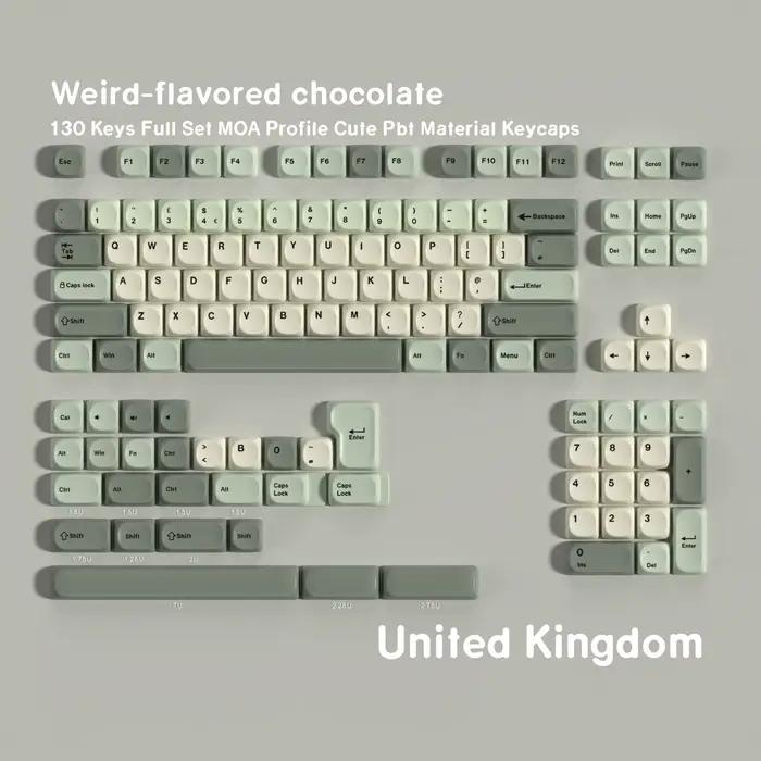 Clavier mécanique rétro MOA Profile avec touches PBT, disposition russe, espagnole, française, allem