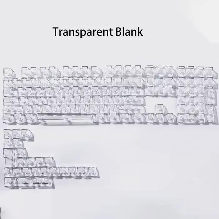 Capuchons de touches de profil cerise transparents en cristal, pour clavier de jeu mécanique, entrée