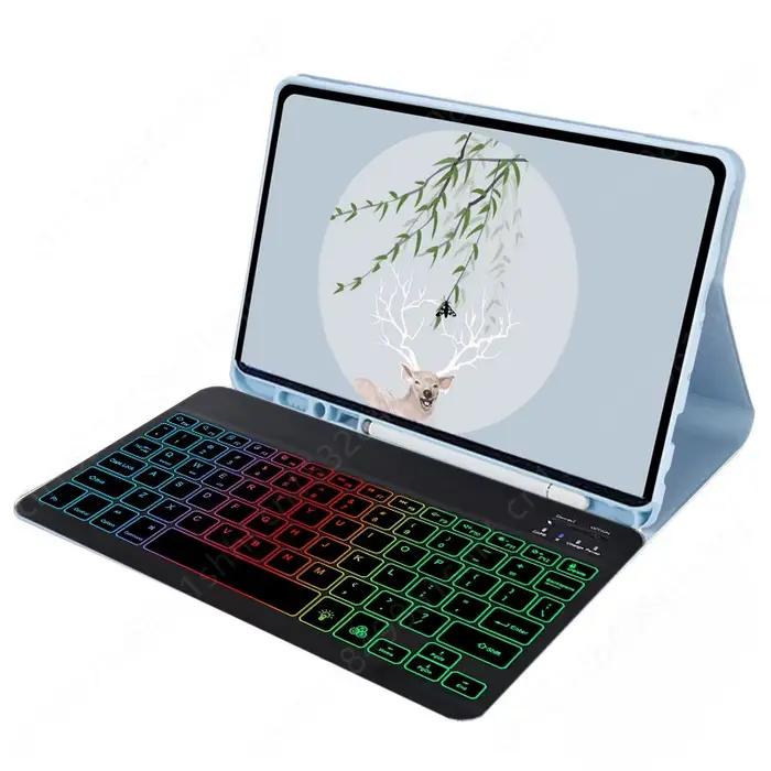 Clavier AZERTY français pour iPad 10ème génération 2022 avec support pour stylet, coque intelligente