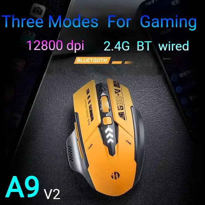 Inphic F9 Mecha Edition souris sans fil souris Rechargeable silencieuse type-c lumière LED souris po
