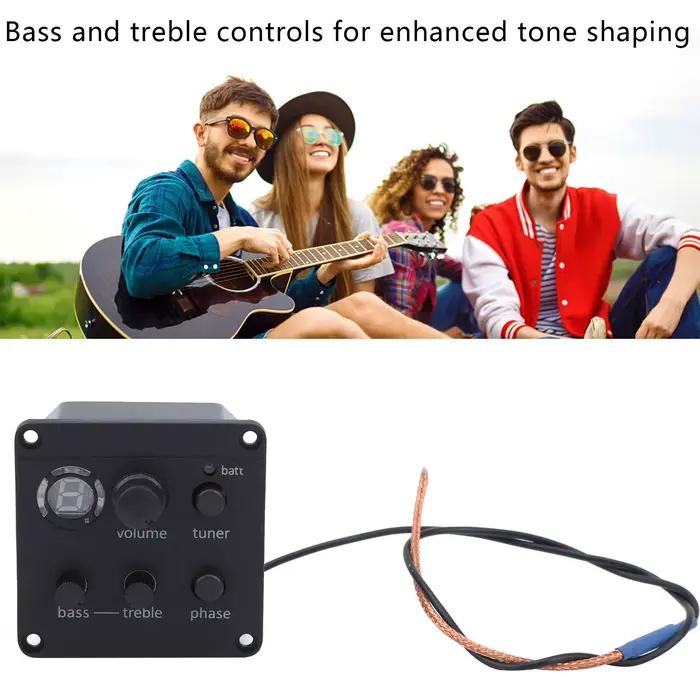 Accessoires de guitare micro de guitare acoustique préampli embarqués égaliseur EQ collé pour trou d