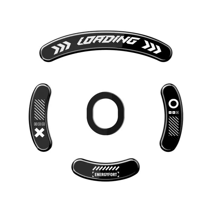 Pieds de souris à bords arrondis et incurvés pour Logitech G Pro, patins sans fil en verre lisse pou