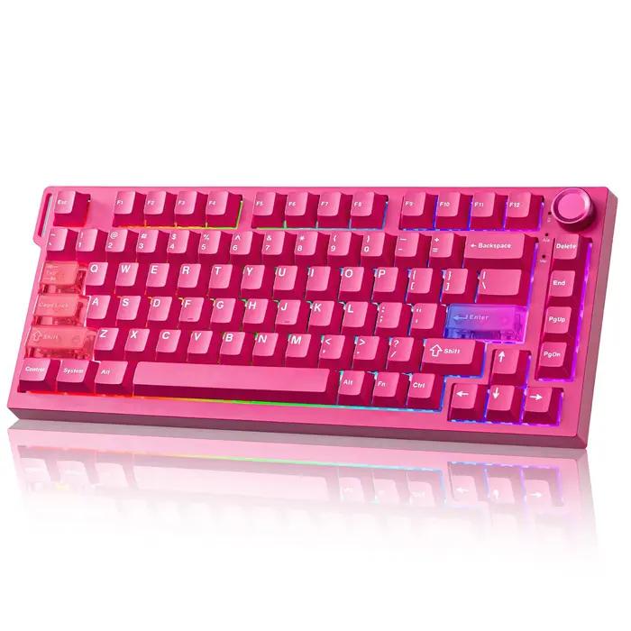 YUNZII RT75 PRO clavier de jeu sans fil double 8K, claviers magnétiques à effet Hall mécanique à déc