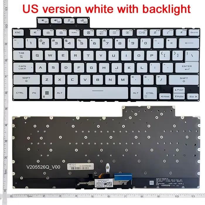 Rétro-éclairage du clavier d'ordinateur portable américain, pour ASUS ROG Zephyrus G14 GA402 GA402RK