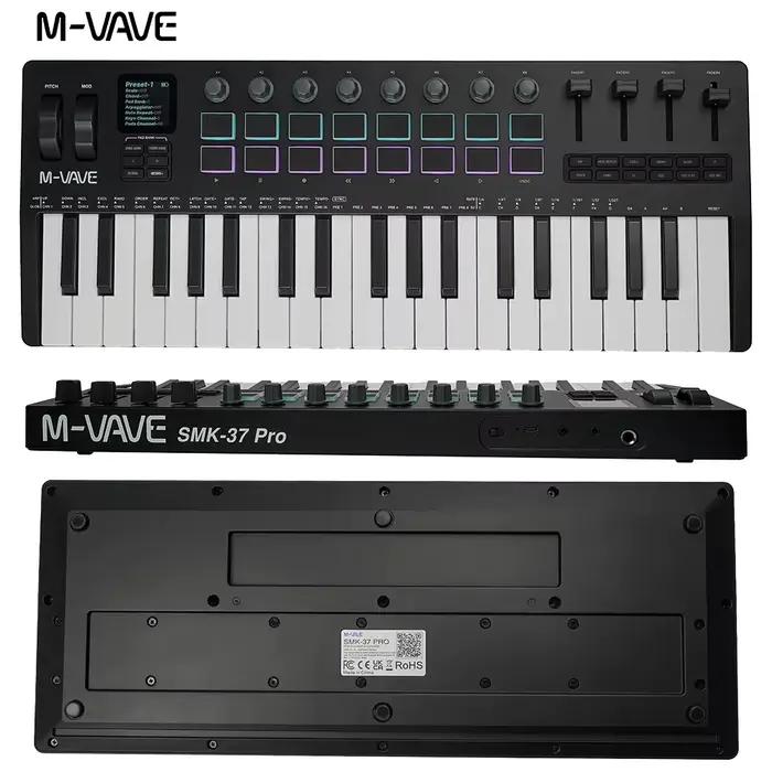 Clavier MIDI sans fil tout-en-un M-VAVE SMK-37 Pro, nouvelle station de travail synthétiseur | 37