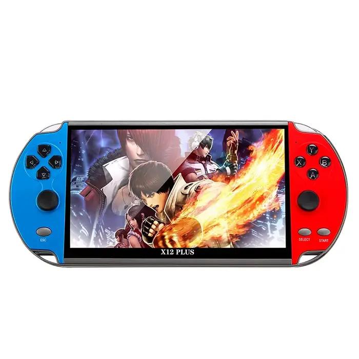 Console de jeu portable X12 Plus, écran HD de 7,0 pouces, lecteur audio-vidéo portable, jeux classiq