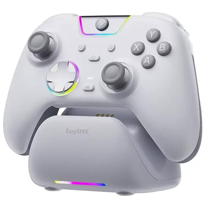 Manette de jeu sans fil EasySMX X05 Pro pour PC, Switch, Android, iOS, joystick à effet Hall, bouton