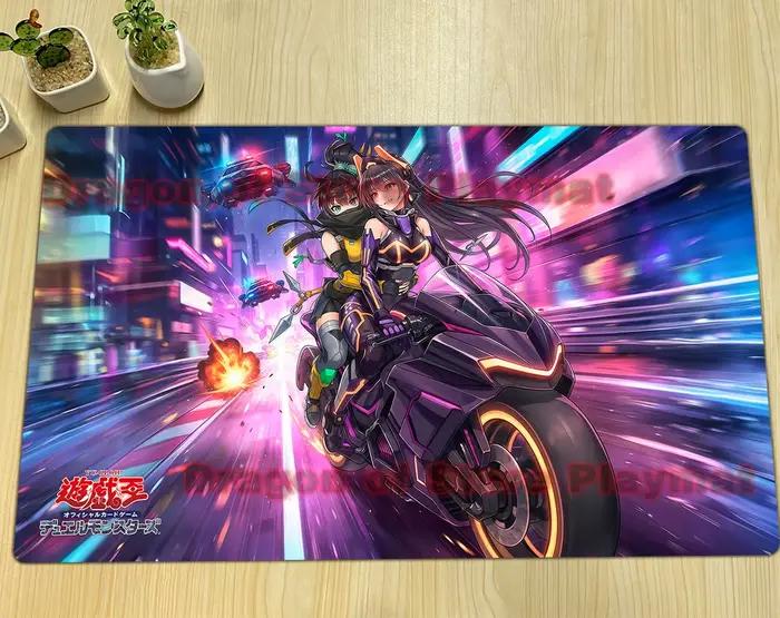 Tapis de jeu YuGiOh W:P Fancy Ball S:P Little Knight I:P Masquerena TCG CCG Pad pour jeu de cartes à