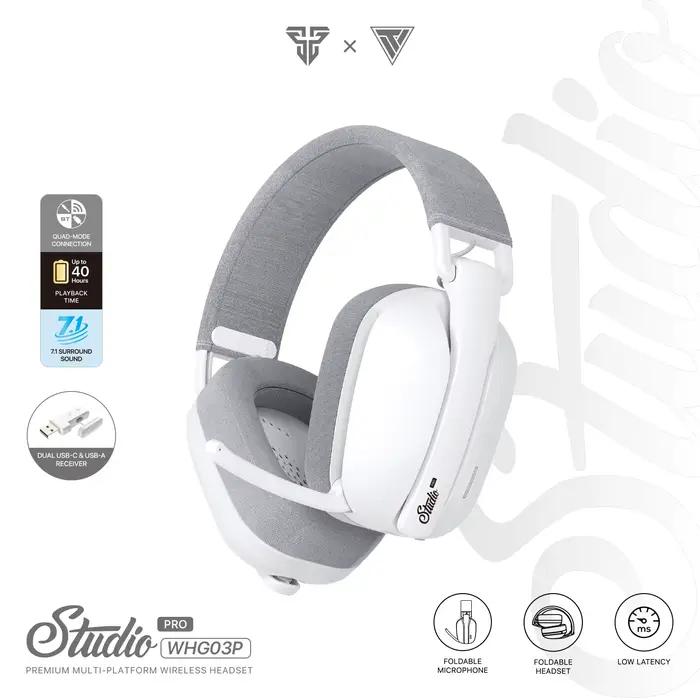 FANTECH WHG03P STUDIO PRO casque de jeu filaire et sans fil Bluetooth 7.1 casque Surround avec micro