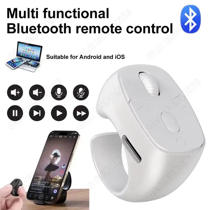 Souris annulaire multifonctionnelle Bluetooth sans fil, mini souris tactile intelligente pour téléco