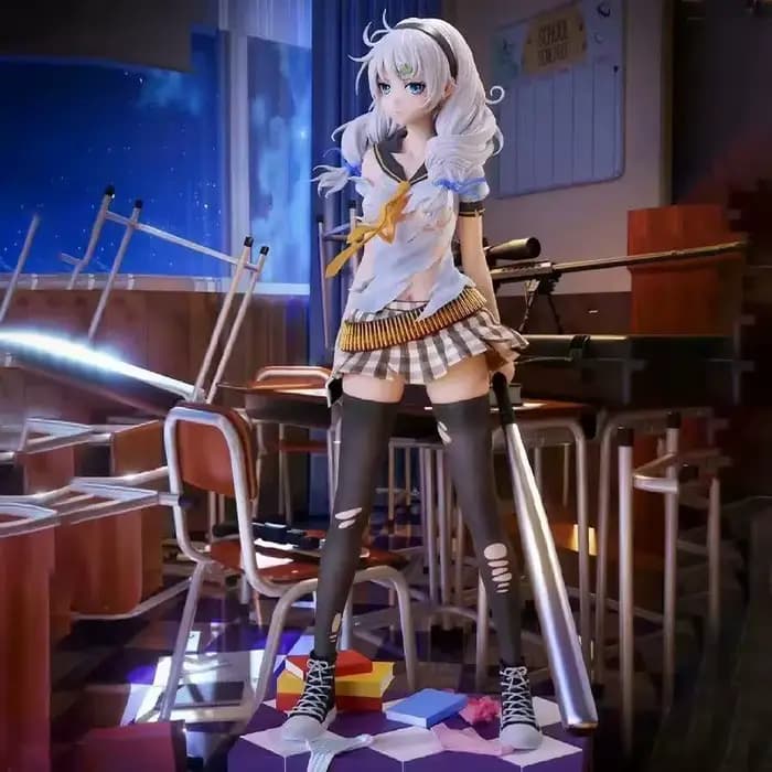 Figurine Honkai Impact 3 Kiana Kaslana, figurines kawaii, accessoires de jeu, statue, modèle de coll