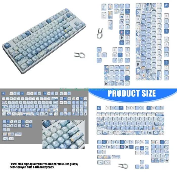 Capuchons clavier mécanique SZ PBT avec finition miroir anti-poussière bords arrondis confortables p