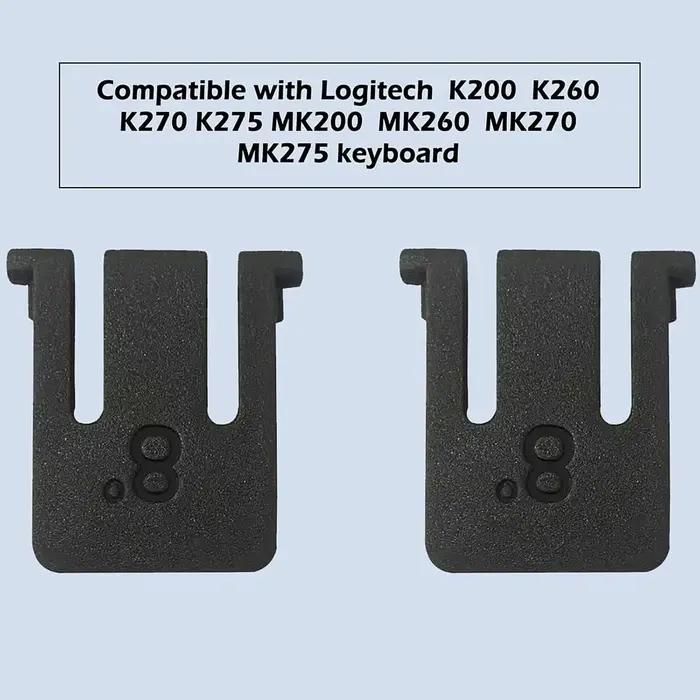 Pieds de clavier compatibles avec clavier sans fil Logitech MK270 MK260 MK200 MK275 MK320 MK335 K330