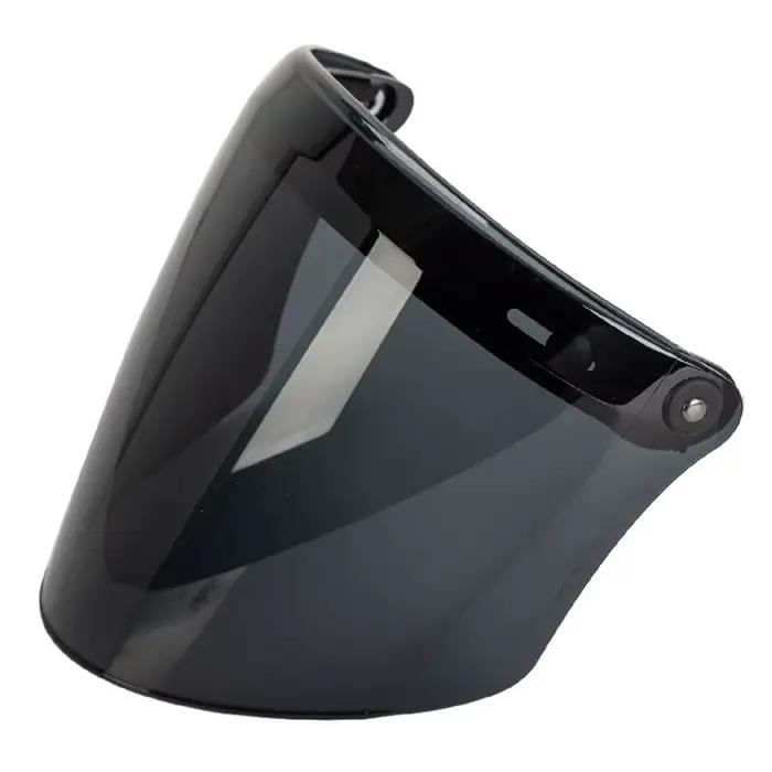 Visière de casque à 3 boutons pour lentille Patricia, pare-soleil, degré d'usure pour moto 3/4, visa