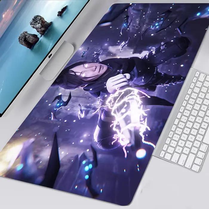 Apex ATIONS-Tapis de souris en caoutchouc, grand bord surjeté, polymère, vitesse, PC, ordinateur, je