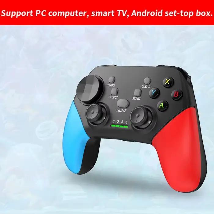 Manette de jeu BT sans fil avec Turbo Vibration, manette de jeu pour Switch Pro, PC, Android, iOS, t