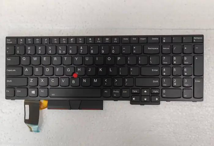 Clavier rétroéclairé américain pour Lenovo ThinkPad E580 E585 E590 E595 L580 L590 T590 P52 P72 R590
