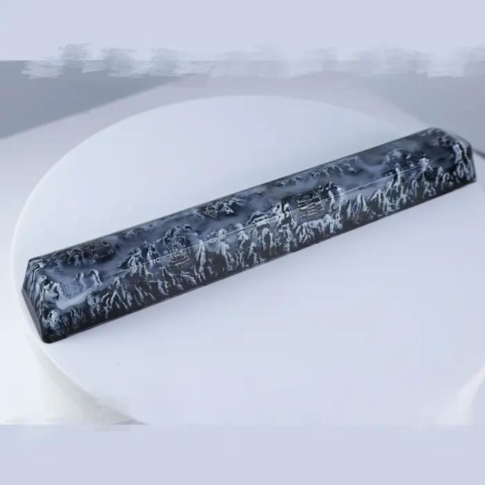 Touche de barre d'espace d'encre paysage rétro-4.2 bricolage, résine de haute qualité, axe croisé 6,