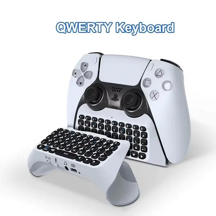 Clavier sans fil pour manette PS5 poignée clavier externe Bluetooth pour Playstation5 ChatPad clavie