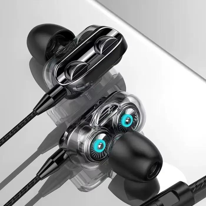 Casque stéréo intra-auriculaire avec suppression du bruit, pour iPhone, Xiaomi, Huawei, Android, son