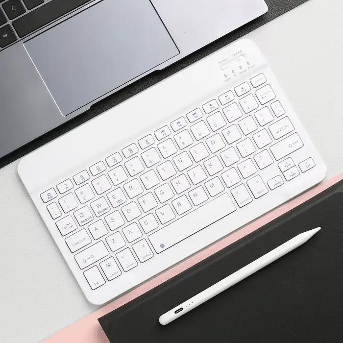 Clavier sans fil universel, compatible Bluetooth, pour Android iOS, Portable, Rechargeable, pour tab