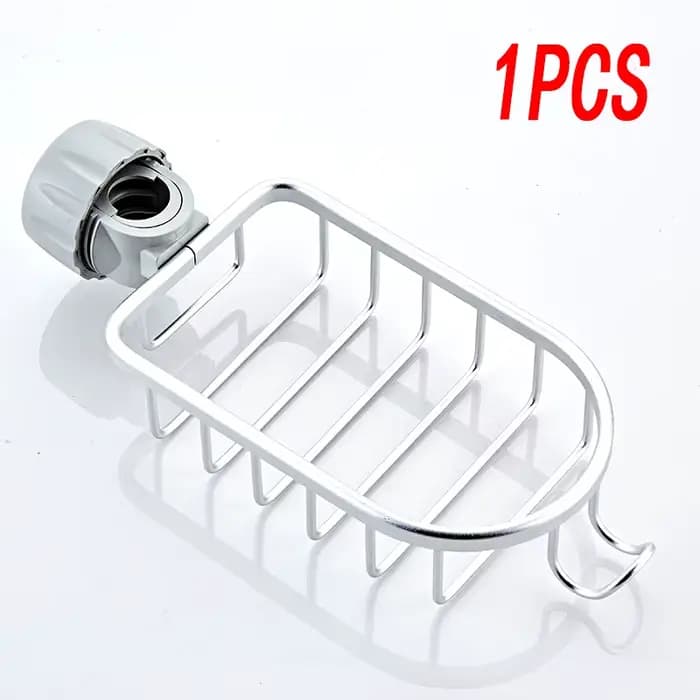 Support de rangement pour robinet de salle de bains, douche, shampoing, porte-savon réglable, évier