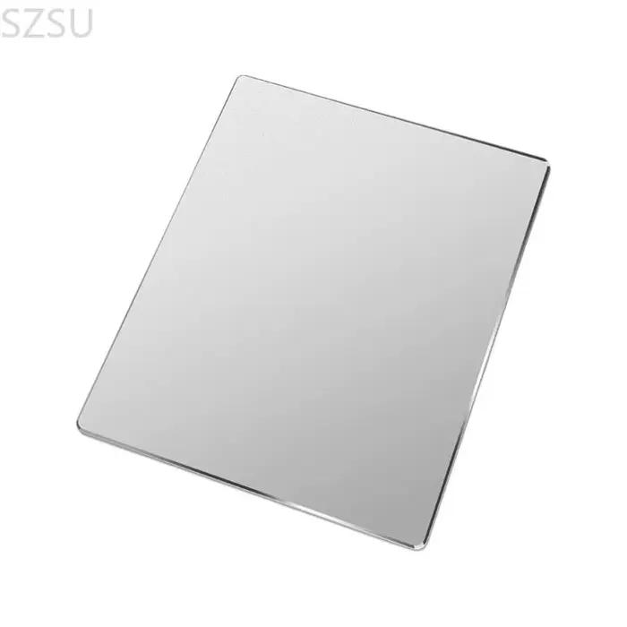 SZSU – tapis souris en métal aluminium, dur, lisse fin, Double face