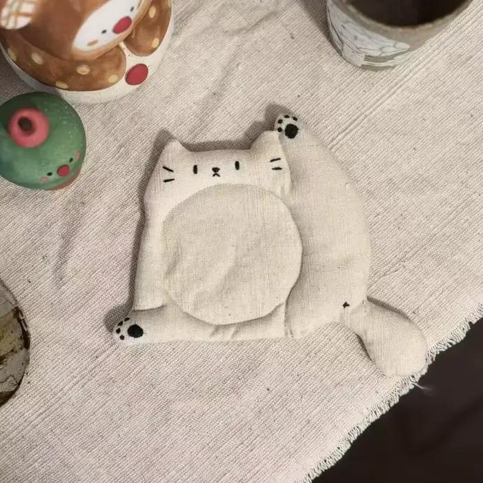 Tapis de table basse décoratif isolant thermique, dessous de verre mignon pour table à thé, idéal po