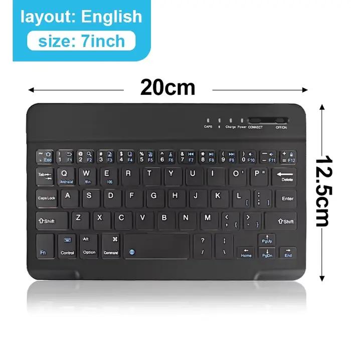 Mini clavier sans fil Bluetooth pour ordinateur portable, tablette, téléphone, ISub, aste, jeu, Andr