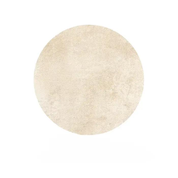 Tapis de salon rond de grande surface, style crème, haut de gamme, chambre à coucher, chevet, épaiss