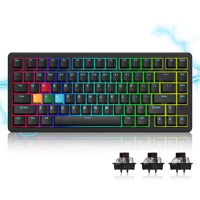 Womier SK75 TMR/HE clavier à effet Hall 75% clavier mécanique sans fil déclencheur rapide interrupte