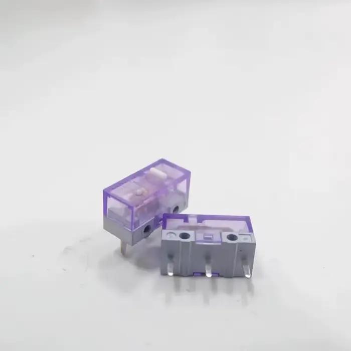 Nouveau HUANO jaune vert violet Transparent blanc point souris Micro bouton de commutation 90M 100M