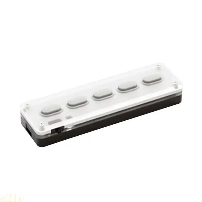 Mini clavier portable E21E, 5 touches personnalisées pour travail jeu efficaces