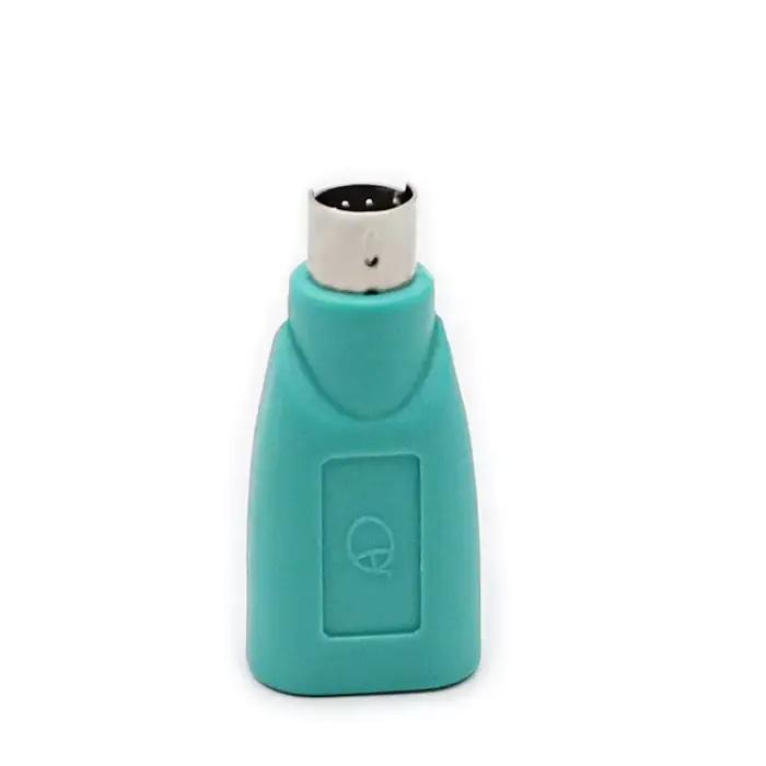 Convertisseur de clavier et souris violet + vert de haute qualité, adaptateur PS2 PS/2 vers USB, acc