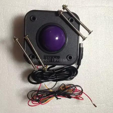 Souris de trackball ronde de 4.5 cm de diamètre, accessoire pour machine de jeu d'arcade 60 en 1
