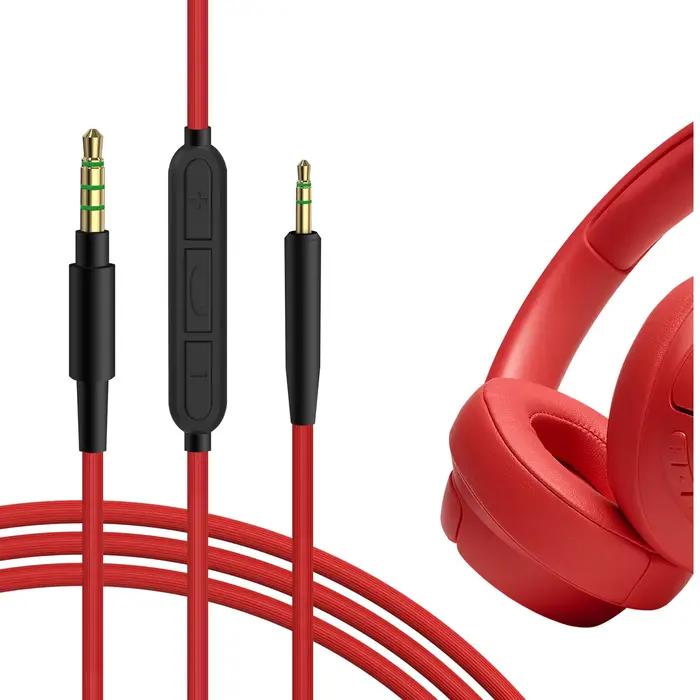 Geekria-Câble audio avec micro, compatible avec JBL Tune 770NC 760NC Live 660NC 650BTNC, casque
